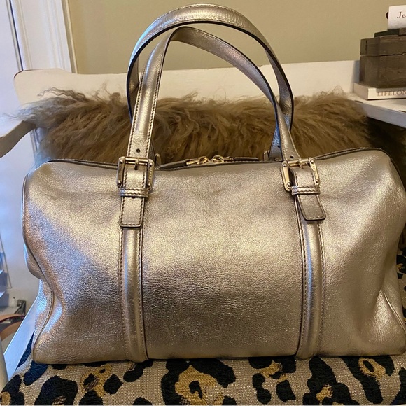 GUCCI Gold Leather Britt Boston Bag - Picture 7 of 17